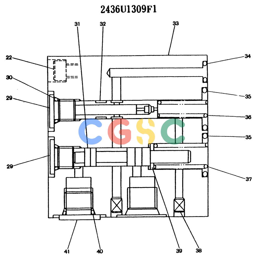 神钢零件查询(K904) - MARK II EXCAVATOR ASN YW1119 (1/88-12/03) (11-034) - VALVE ASSY, REDUCTION Kobelco