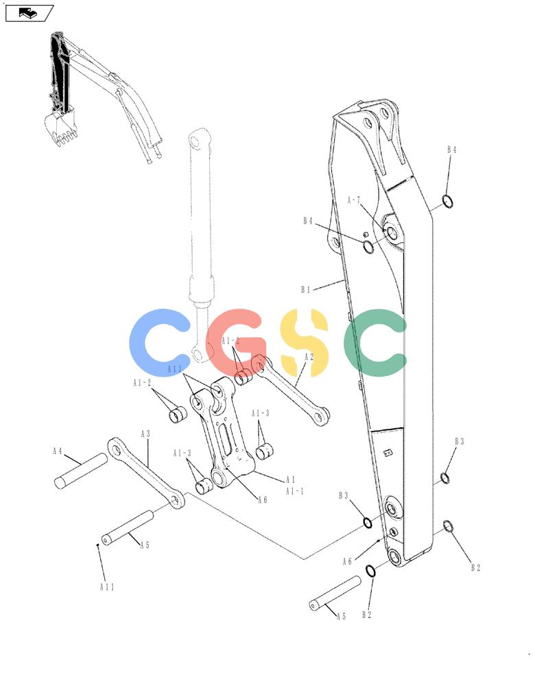 纽荷兰零件查询(E215B) - CRAWLER EXCAVATOR - TIER 3 (ROPS CAB) ASN NBDA21800 (6/13-) (03-023[01]) - ARM 2.4M, 2.94M, 3.5M New Holland Constructuion