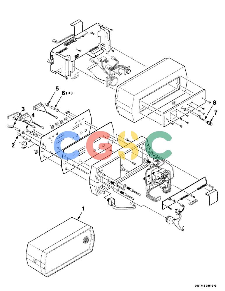 凯斯零件查询(8465T) - CASE IH ROUND BALER W/TRACTOR HYDRAULICS (1/91-12/97) (4-08) - CONTROL BOX ASSEMBLY, 700713345 CONTROL BOX ASSEMBLY COMPLETE Case Agriculture