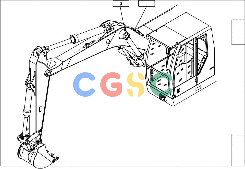 纽荷兰零件查询(EC130) - CRAWLER EXCAVATOR (4/99-) (60.160[002]) - HYDRAULIC SYSTEM MONOBLOC BOOM 4,6 M (S/N 11701-UP) New Holland Constructuion
