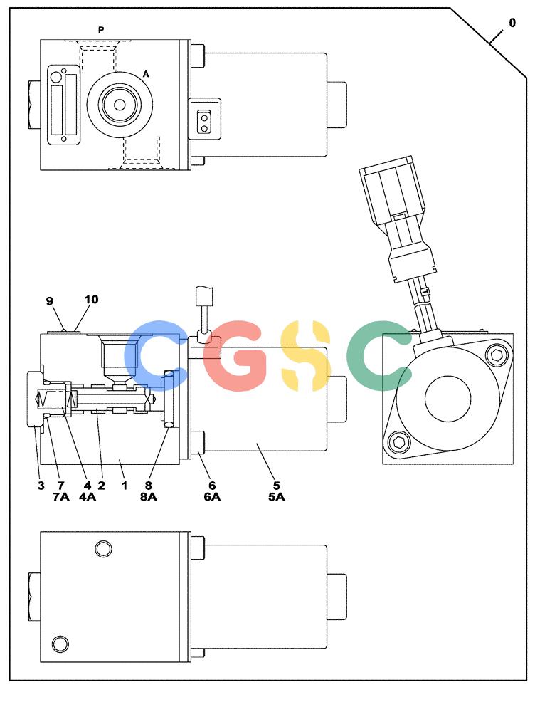 纽荷兰零件查询(E805) - CRAWLER EXCAVATOR TIER 3 (7/06-) (08-252-00[01]) - VALVE SOLENOIDE - OPTIONAL - 3-WAY New Holland Constructuion