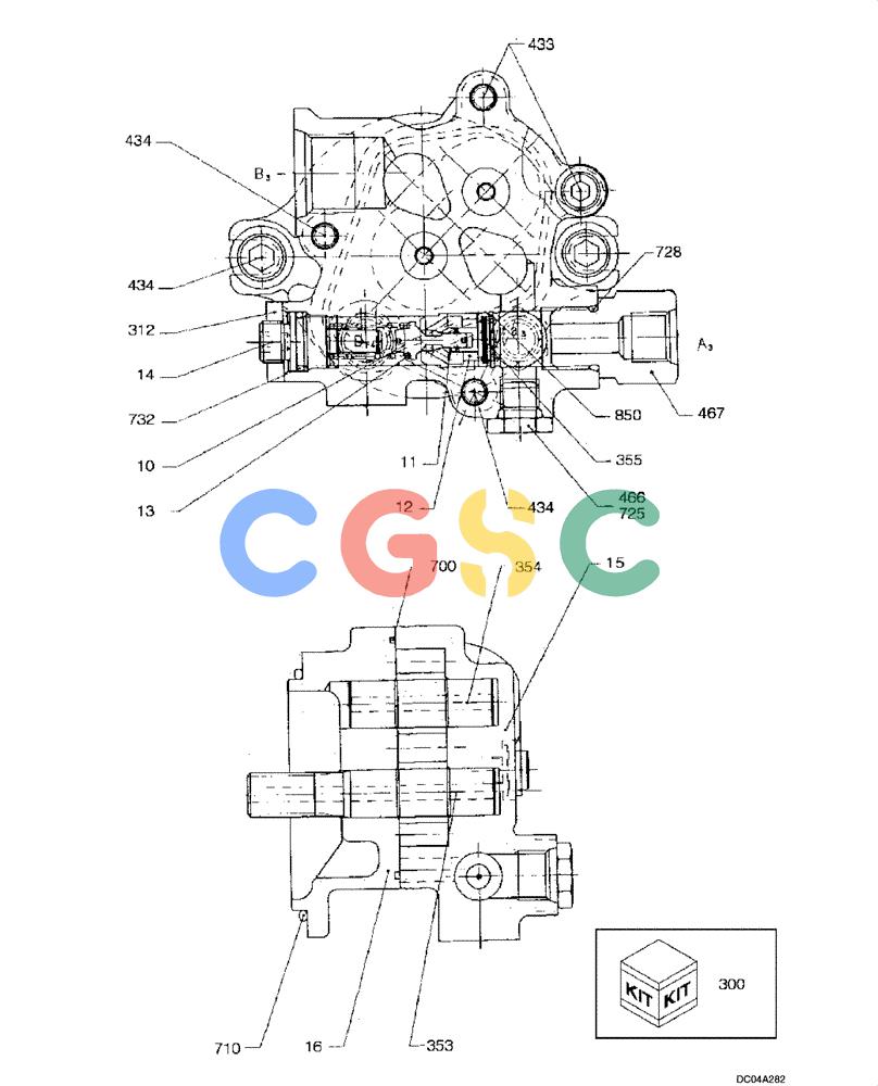 纽荷兰零件查询(EH160) - CRAWLER EXCAVATOR (9/03-) (08 -51[00]) - PUMP - GEAR New Holland Constructuion