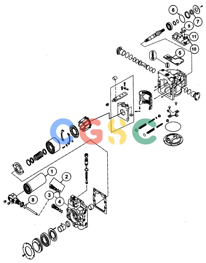 凯斯零件查询(437) - FLEX-AIR APPLICATOR (5/98-2/99) (07-001) - PUMP, 100 CC, 90 SERIES, LH Case Agriculture