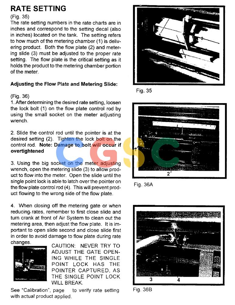 凯斯零件查询(2400) - CONCORD AIR SYSTEM (1/96-12/99) (B16) - RATE SETTING Case Agriculture