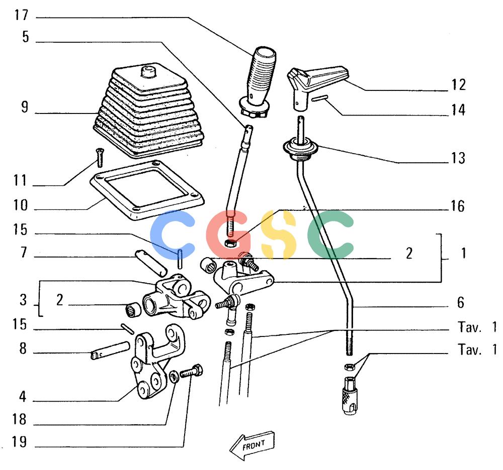 纽荷兰零件查询(FD14E) - CRAWLER DOZER (3.4370[002]) - CONTROL VALVE LINKAGE New Holland Constructuion