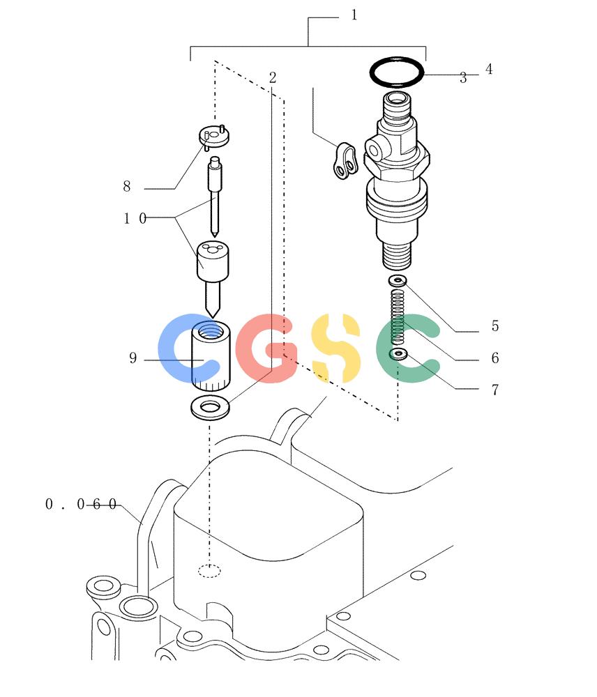 纽荷兰零件查询(DC150PS) - CRAWLER DOZER (0.140[03]) - INJECTOR - COMPONENTS New Holland Constructuion