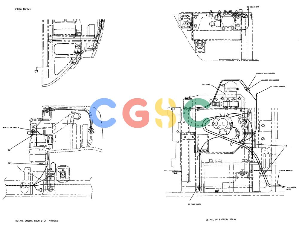纽荷兰零件查询(E70SR) - MIDI CRAWLER EXCAVATOR ASN YT04-07175 (01-065[03]) - HARNESS ASSY, UPP, (P/N YT13E00035F1) New Holland Constructuion