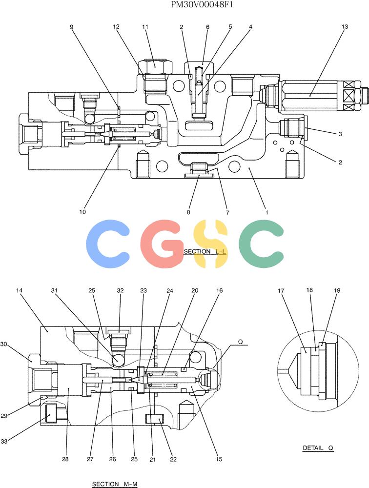 纽荷兰零件查询(E35SR) - COMPACT CRAWLER EXCAVATOR ASN PX13-15001 (N6TN61732) (NA) (1/06-) (07-012) - VALVE ASSY, CONTROL, (BOOM LOCK) New Holland Constructuion