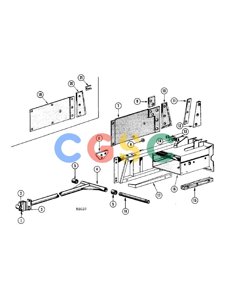 凯斯零件查询(200) - CASE TWINE TIE RECTANGULAR BALER (1/60-12/64) (16) - PLUNGER AND PLUNGER PITMAN Case Agriculture