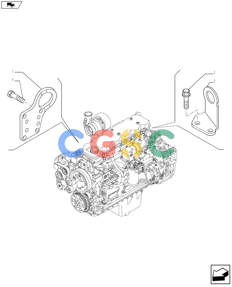神钢零件查询(F4HFE613F E003) - ENGINE 5801398291 - 84359538 (1/12-) (10.012.04) - HOOKS - ENGINE (4894645) Kobelco