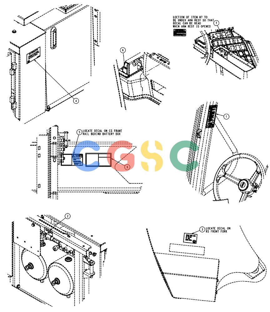 凯斯零件查询(FLX3510) - FLOATER (8/04-8/06) (09-003[02]) - LABELS & WARNINGS GROUP Case Agriculture
