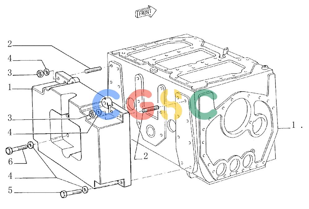 纽荷兰零件查询(FD145) - CRAWLER DOZER (N.A. VERSION) (10/98-) (9.464[01]) - ADDITIONAL REAR COUNTERWEIGHT - OPTIONAL CODE 76038265 New Holland Constructuion