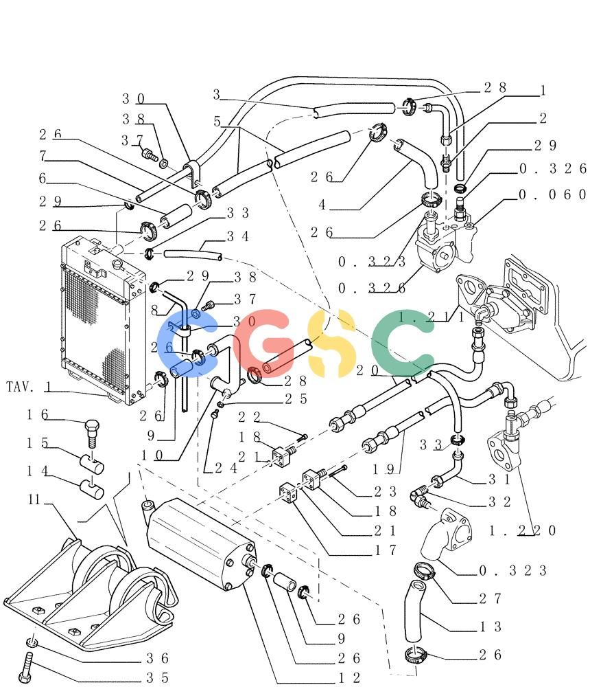 纽荷兰零件查询(FD145) - CRAWLER DOZER (N.A. VERSION) (10/98-) (0.550[03]) - ENGINE COOLING SYSTEM New Holland Constructuion