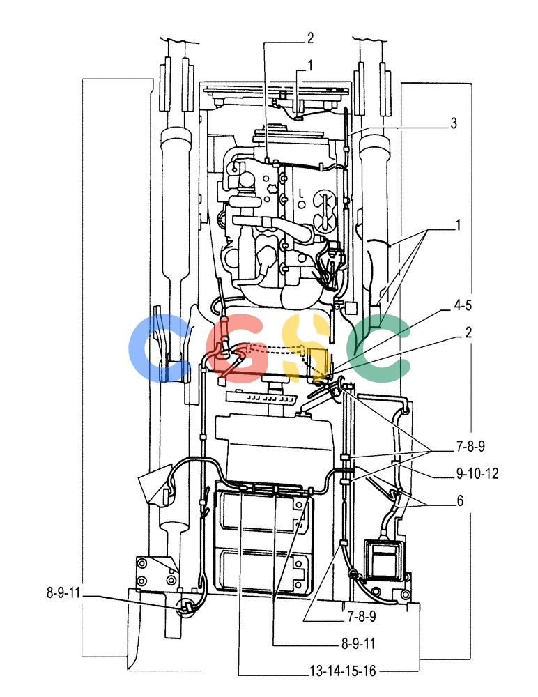 纽荷兰零件查询(FL145) - CRAWLER LOADER (N.A. VERSION) (11/98-) (6.711[02]) - ELECTRICAL SYSTEM - ELECTRIC WIRING New Holland Constructuion
