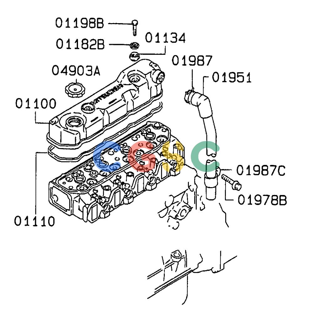 神钢零件查询(SK160LC-6E) - DYNAMIC ACERA EXCAVATOR 08/2004 ASN YM03U0523 (8/04-12/07) (09-006 ) - ROCKER COVER & BREATHER Kobelco