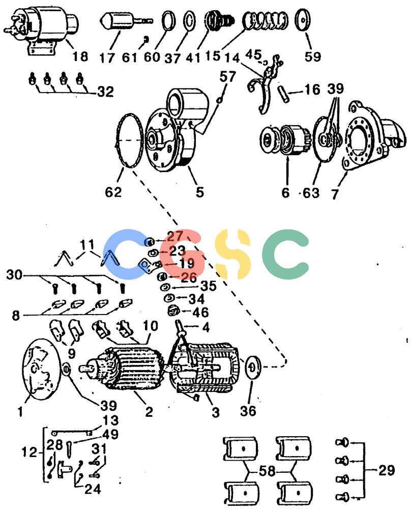 纽荷兰零件查询(65B) - MOTORGRADERS (F2.05/3[001]) - STARTER New Holland Constructuion
