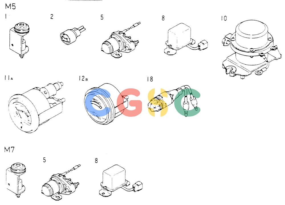 神钢零件查询(6D15) - MITSUBISHI DIESEL ENGINE FOR K904C, K907B, K907C & YS750-2 (1/77-12/06) (05-002[04]) - INSTRUMENT (P/N-ME059701) Kobelco