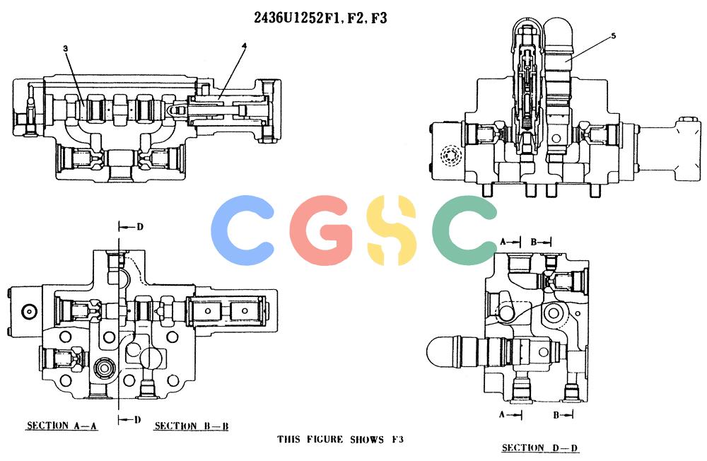 神钢零件查询(K904) - MARK II EXCAVATOR ASN YW1119 (1/88-12/03) (11-029[02]) - VALVE ASSY, CONTROL (SWING) Kobelco