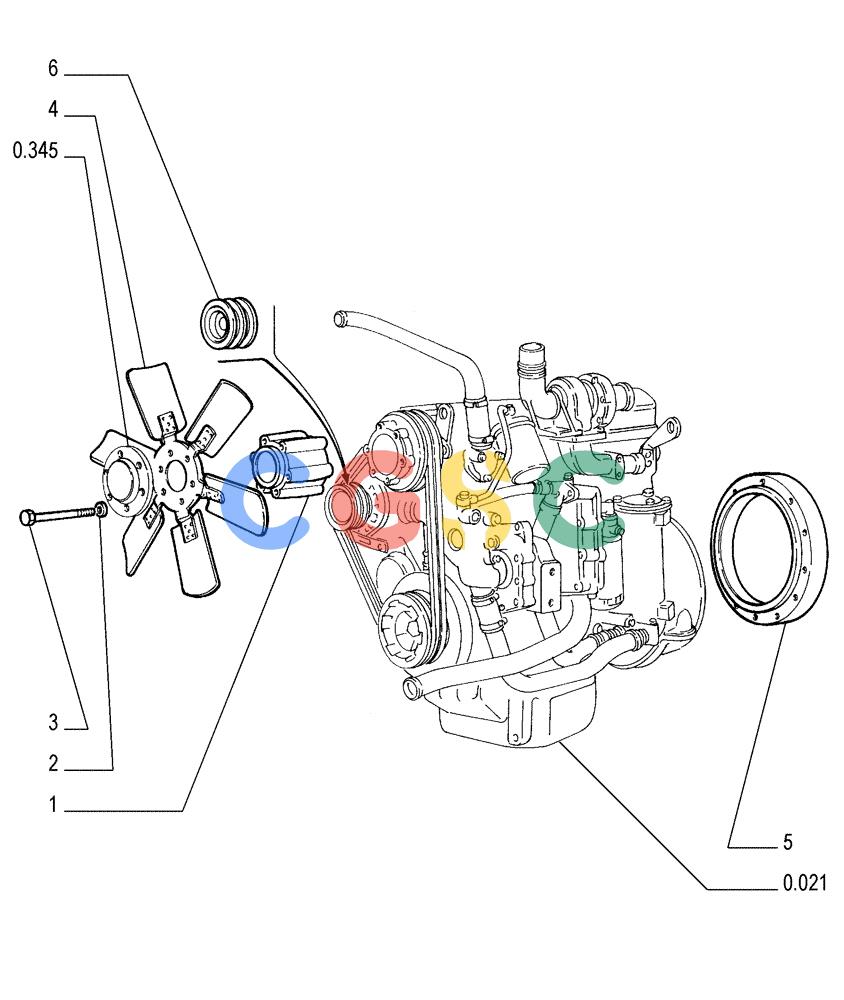 纽荷兰零件查询(FD175) - CRAWLER DOZER (N.A. VERSION)(S/N 061640 & AFTER) (1/93-) (0.500[02]) - FAN - ENGINE New Holland Constructuion