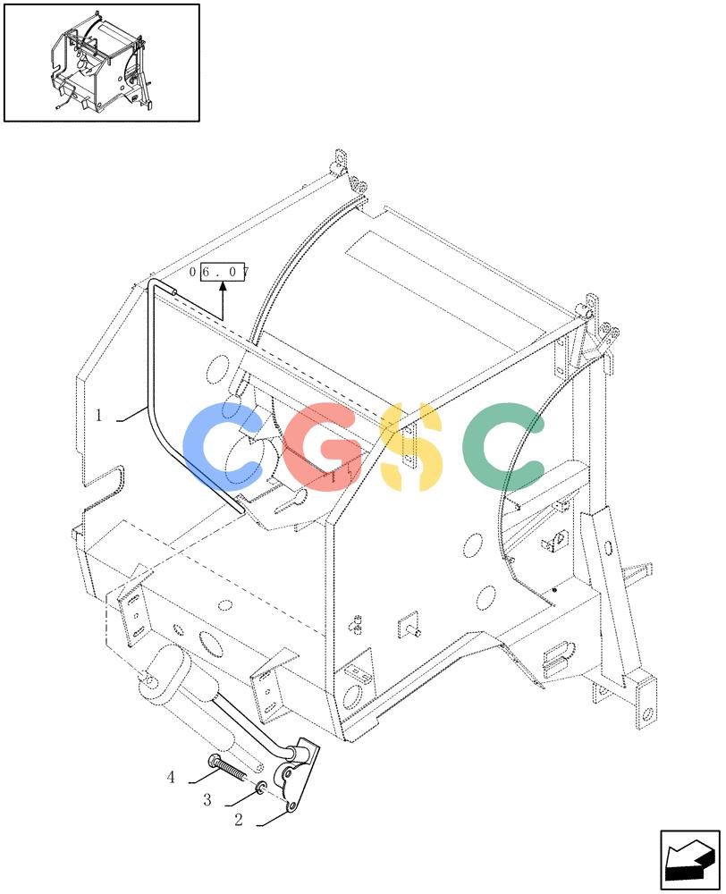 凯斯零件查询(RBX341) - SILAGE PACK ROUND BALER (3/03-12/05) (06.09[01]) - CROPCUTTER ACTUATOR SENSOR Case Agriculture