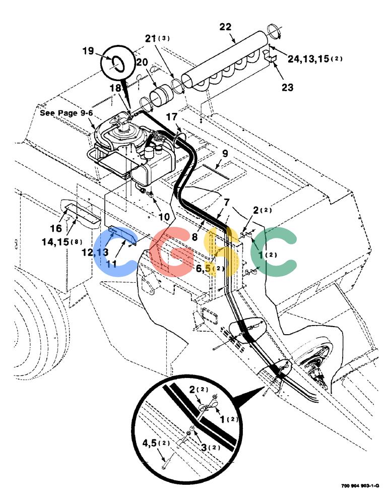 凯斯零件查询(8575) - KNOTTER BLOWER KIT (1/98-12/00) (9-02) - KNOTTER BLOWER KIT, 8575, HK40953 KNOTTER BLOWER KIT COMPLETE Case Agriculture
