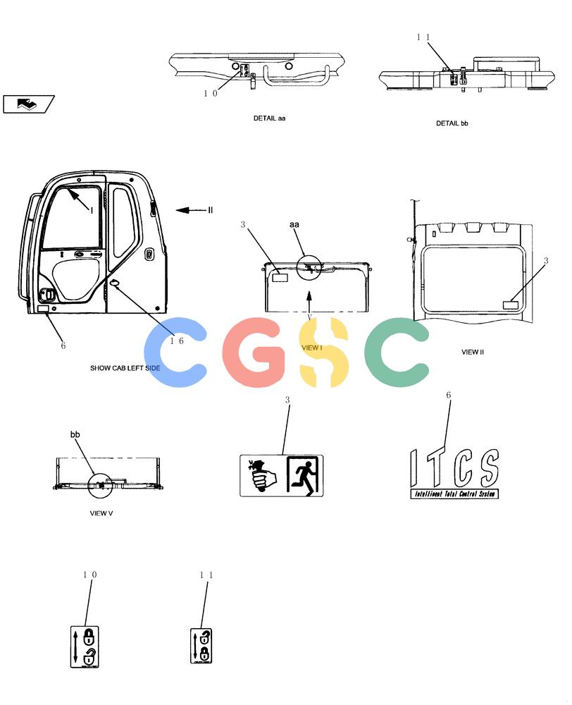 纽荷兰零件查询(E235BSR) - CRAWLER EXCAVATOR (5/07-) (4.520[03]) - DECALS New Holland Constructuion