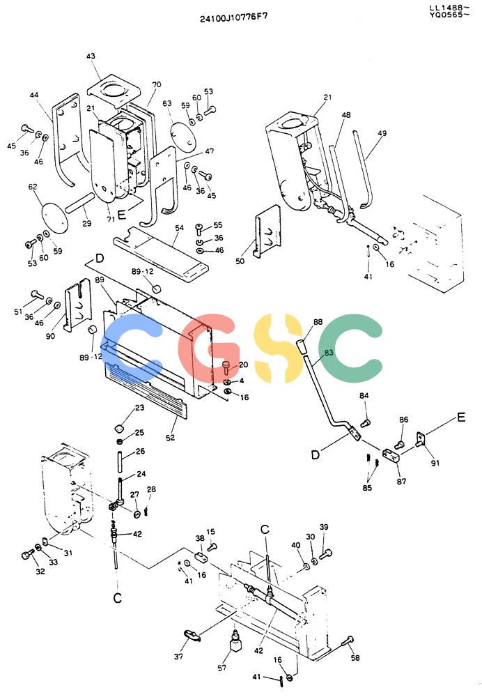 神钢零件查询(K909LC) - MARK II EXCAVATOR ASN LL1488 (1/87-12/03) (03-001 [02]) - CONTROL ASSY Kobelco