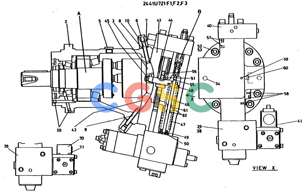 神钢零件查询(MD400LC) - EXCAVATOR BTW YS0101 - YS0200 (1/80-12/06) (09-055[01]) - PUMP ASSY, HYDRAULIC Kobelco