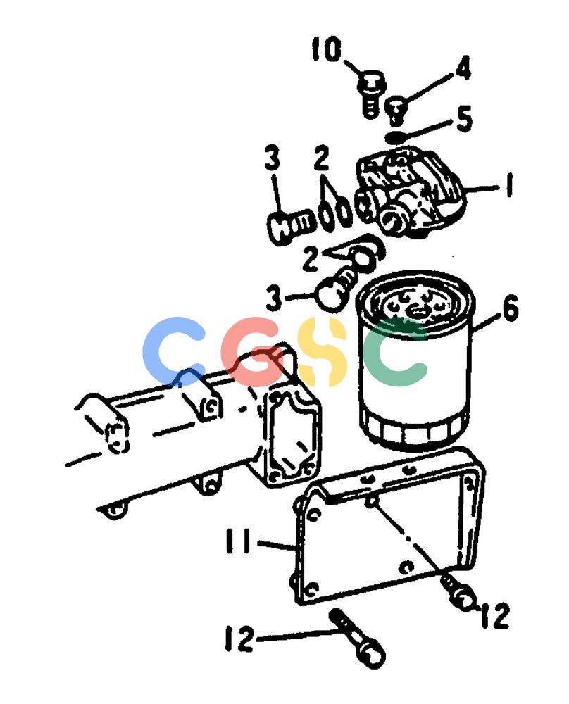 神钢零件查询(MD240C) - EXCAVATOR BTW LLU0301 - LLU0600 (1/80-12/06) (17-040) - FUEL FILTER - 040-190A Kobelco