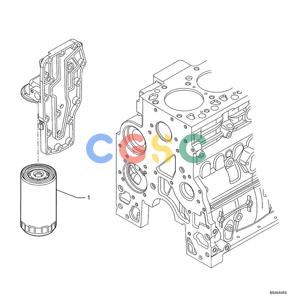 纽荷兰零件查询(DC95) - CRAWLER DOZER (8/04-) (02-32) - OIL FILTERS - ENGINE New Holland Constructuion