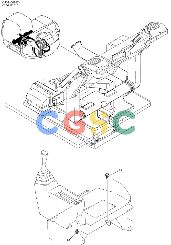 纽荷兰零件查询(E235SRLC) - CRAWLER EXCAVATOR BTW YU04-00837 - YU04-01417 (01-052[01]) - CONDITIONER INSTAL New Holland Constructuion