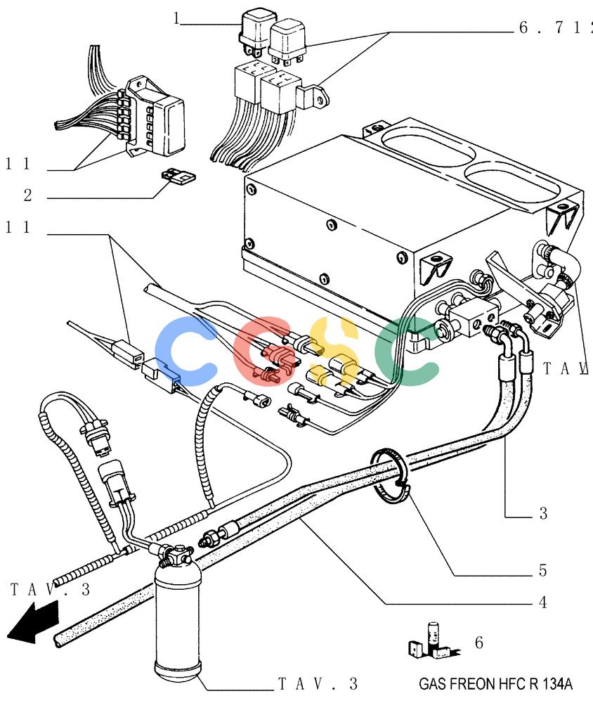 纽荷兰零件查询(FD145) - CRAWLER DOZER (N.A. VERSION) (10/98-) (9.665[04]) - AIR CONDITIONING - ELECTRICAL SYSTEM - OPTIONAL CODE 76048477 New Holland Constructuion