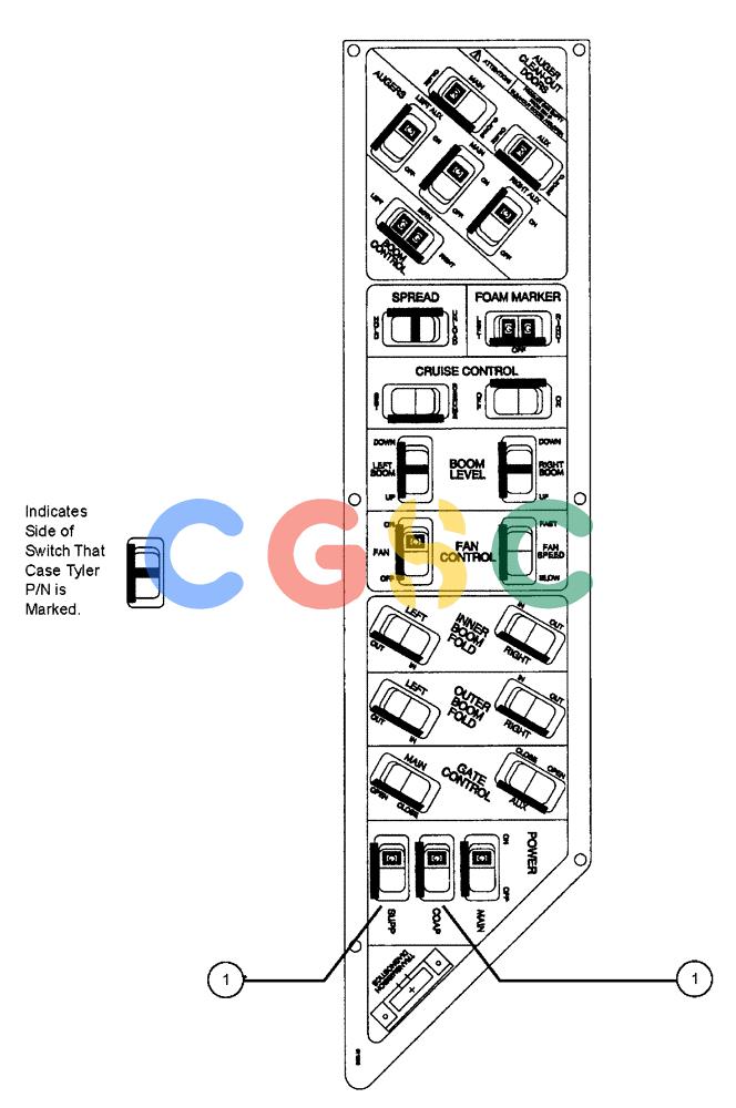 凯斯零件查询(438) - FLEX-AIR APPLICATOR - 2003 (3/03-10/03) (02-026) - ELECTRICAL GROUP, TRIPLE BIN Case Agriculture