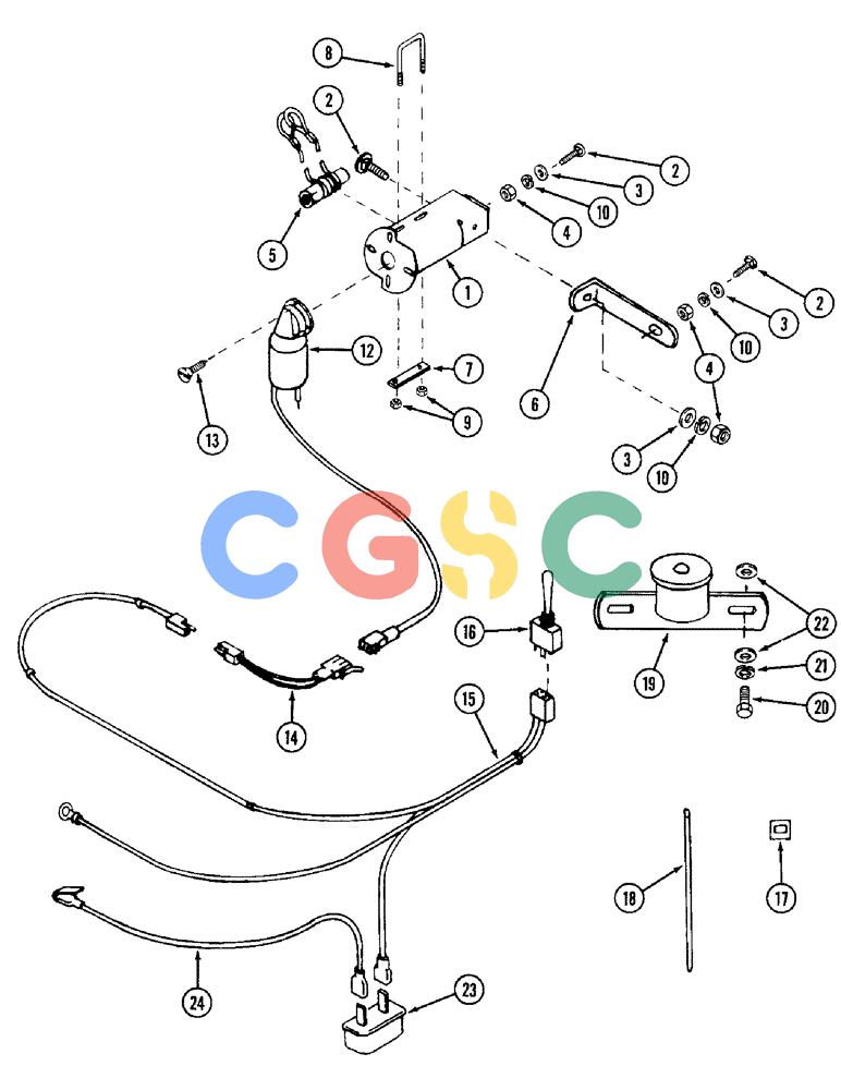 凯斯零件查询(56FTS) - CASE SNOW THROWER (1/86-12/92) (46) - ELECTRIC STACK DRIVE CONTROL Case Agriculture