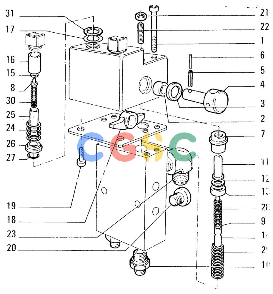 纽荷兰零件查询(FD14E) - CRAWLER DOZER (2.3040[005]) - BRAKE CONTROLS-STEERING CLUTCH New Holland Constructuion
