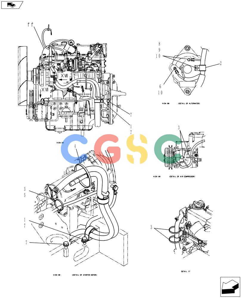 纽荷兰零件查询(E80BMSR) - COMPACT CRAWLER EXCAVATOR ASN LF06-04501 (NBTA18037) (01-083[05]) - HARNESS ASSEMBLY, UPPER New Holland Constructuion