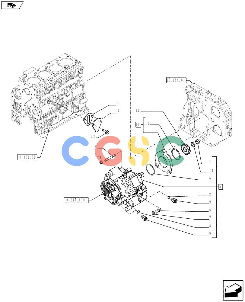 神钢零件查询(F4HFE413H A001) - ENGINE 504388926 - YM02P00013P1 (1/13-) (10.247.01) - INJECTION PUMP (2852487) Kobelco