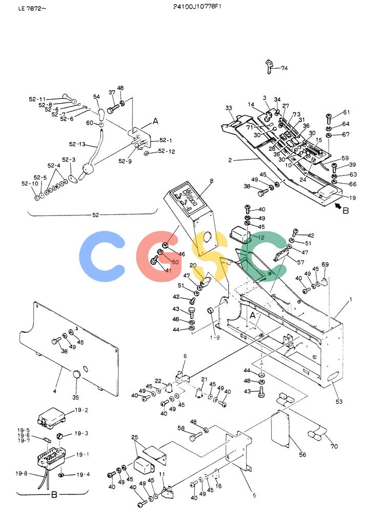 神钢零件查询(K903) - MARK II EXCAVATOR ASN LE7872 (1/88-12/03) (05-009) - PANEL ASSY, INST Kobelco