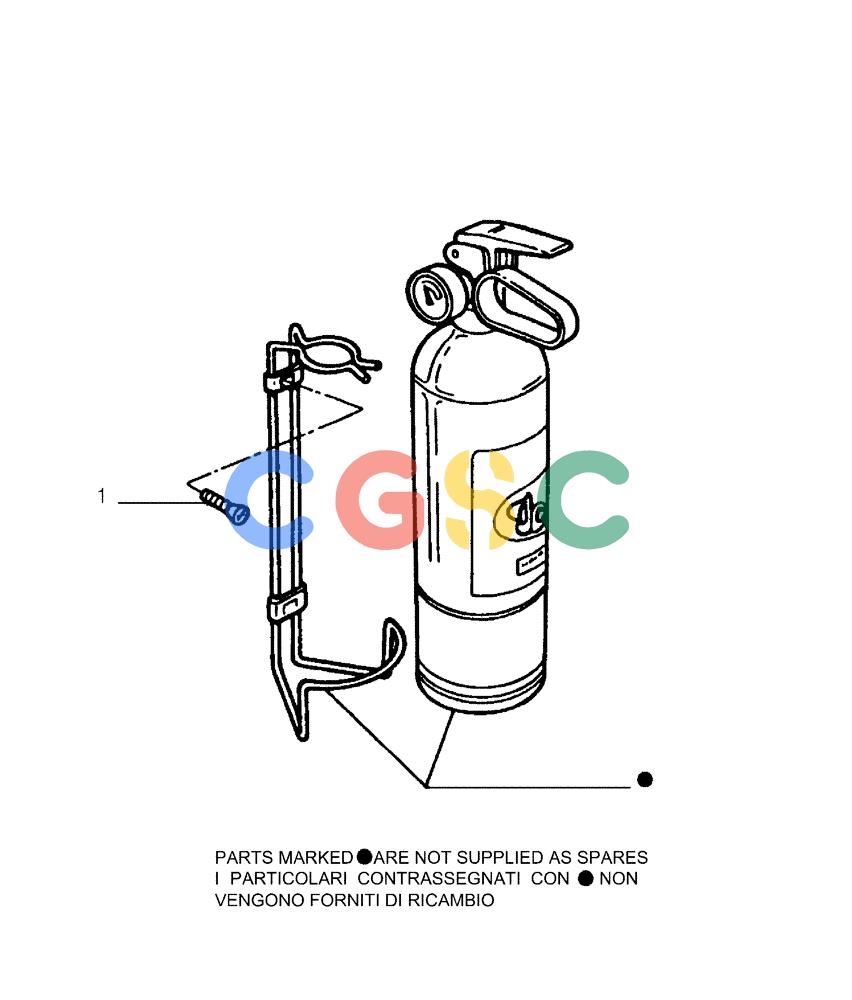 纽荷兰零件查询(FL175) - CRAWLER LOADER (N.A. VERSION) (6/92-) (9.770[01]) - FIRE EXTINGUISHER - OPTIONAL CODE 79088038 New Holland Constructuion