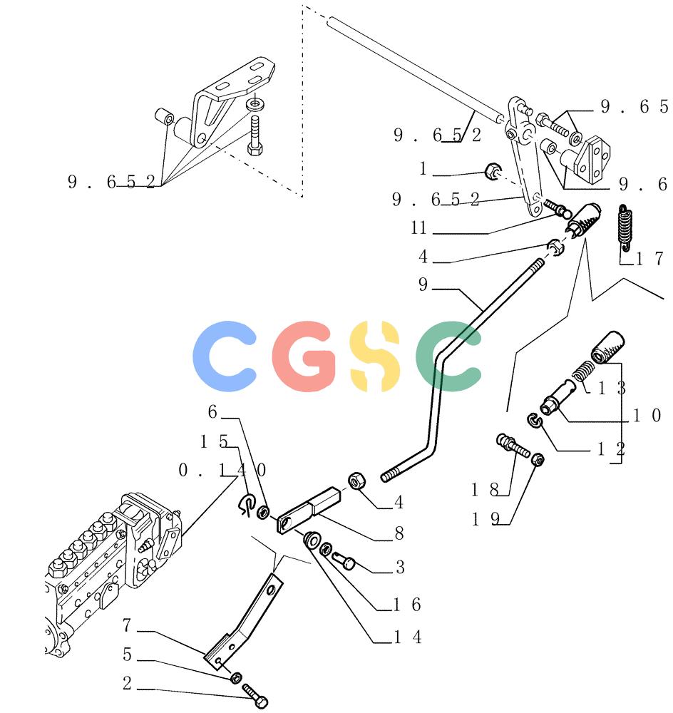 纽荷兰零件查询(DC180.B) - CRAWLER DOZER TIER 2 (3/03-) (0.520[01]) - THROTTLE CONTROL New Holland Constructuion