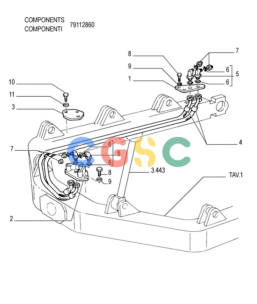 纽荷兰零件查询(FD175) - CRAWLER DOZER (N.A. VERSION)(S/N 061640 & AFTER) (1/93-) (9.475[03]) - C-FRAME - HYDRAULIC TILT - OPTIONAL CODE 79114672 New Holland Constructuion
