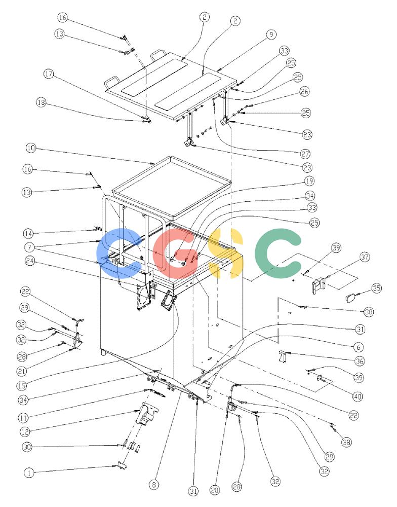 凯斯零件查询(438) - FLEX-AIR APPLICATOR - 1999 (2/99-3/03) (06-015) - BIN GROUP, TRIPLE BIN, LH, 50 Case Agriculture