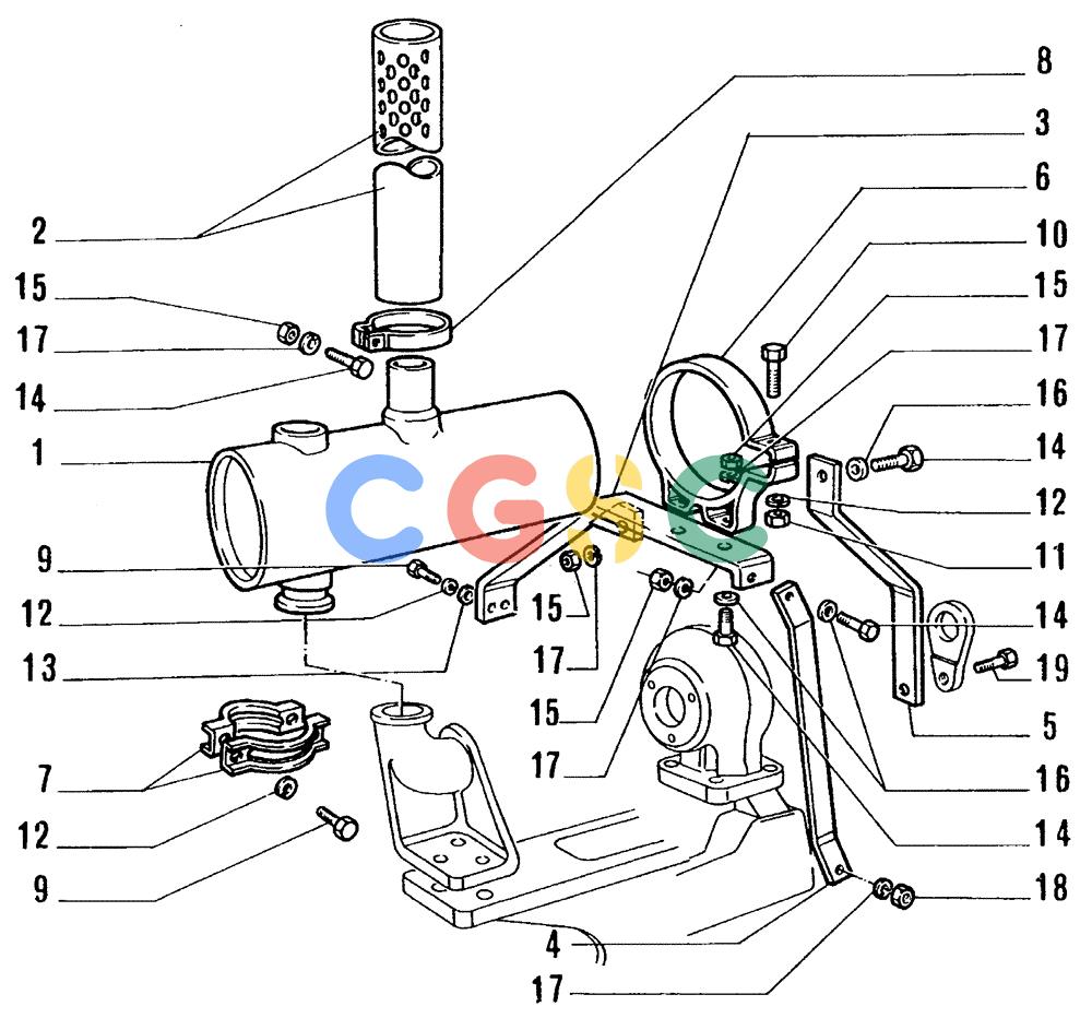 纽荷兰零件查询(FL14E) - CRAWLER LOADER (A2.56[001]) - EXHAUST PIPE New Holland Constructuion