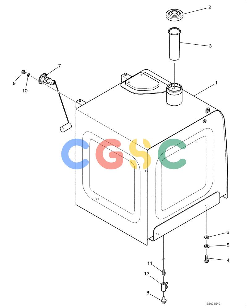 神钢零件查询(SK170-8) - ACERA MARK III EXCAVATOR - TIER 3 (NA) ASN YM04-U1601 - (5/07-12/12) (02-14[00]) - FUEL TANK INSTALLATION (YM20P00020F1) Kobelco