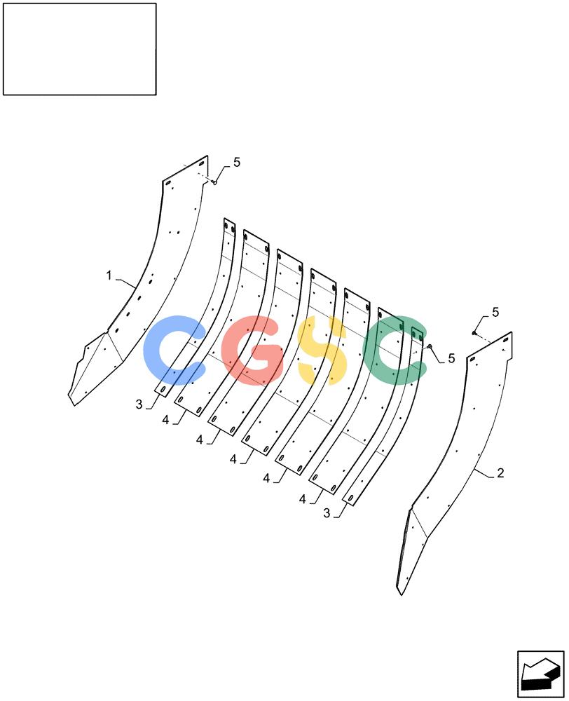 凯斯零件查询(LB433R) - BIG RECTANGULAR BALER 'ROTOR CUTTER' (9/08-12/12) (18.84193336[01]) - DIA : TOP & SIDE LINER KIT - PRE-CHAMBER Case Agriculture