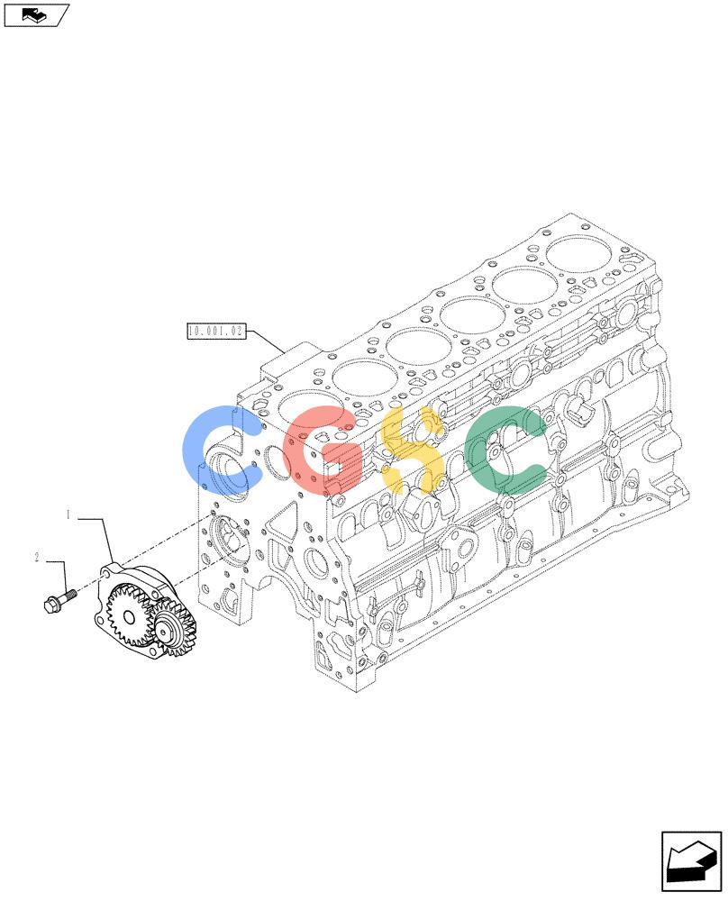 神钢零件查询(F4HFE613V A003) - ENGINE 5801366314 - 84169139 (9/10-) (10.304.01[02]) - OIL PUMP - ENGINE (504099881) Kobelco