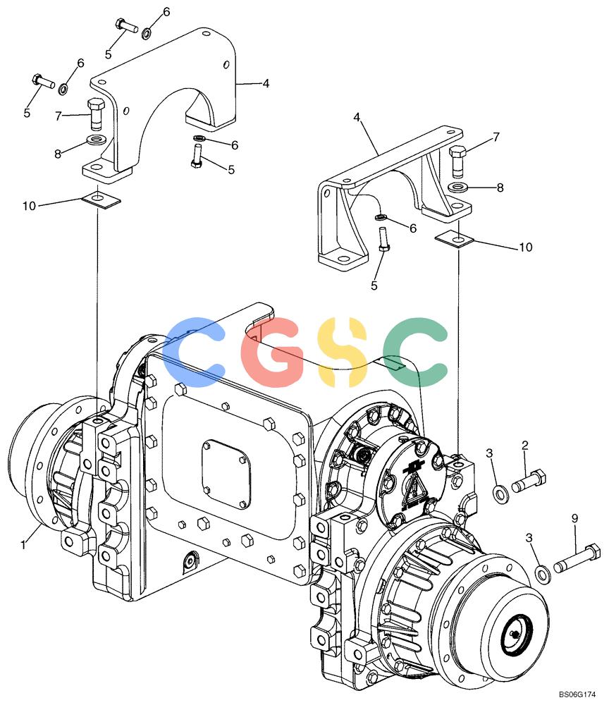 纽荷兰零件查询(D75) - CRAWLER DOZER - NA (1/06-) (06-05) - MOUNTING - FINAL DRIVE New Holland Constructuion