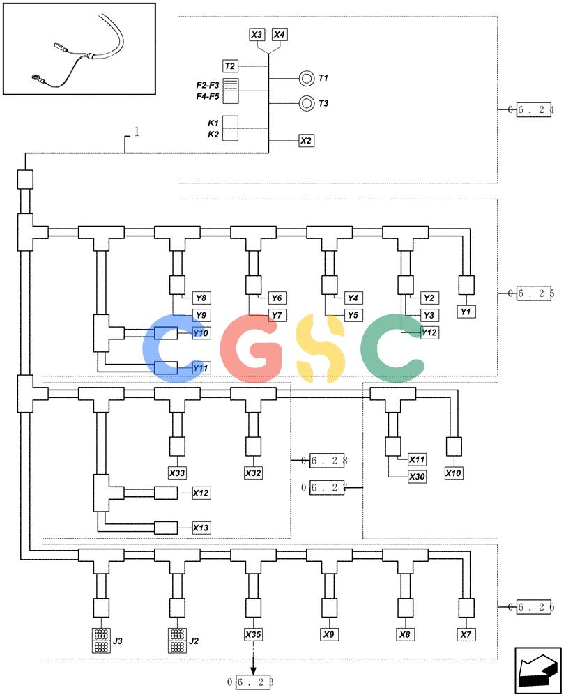 凯斯零件查询(RBX341) - SILAGE PACK ROUND BALER (3/03-12/05) (06.21[01]) - WIRING HARNESS Case Agriculture