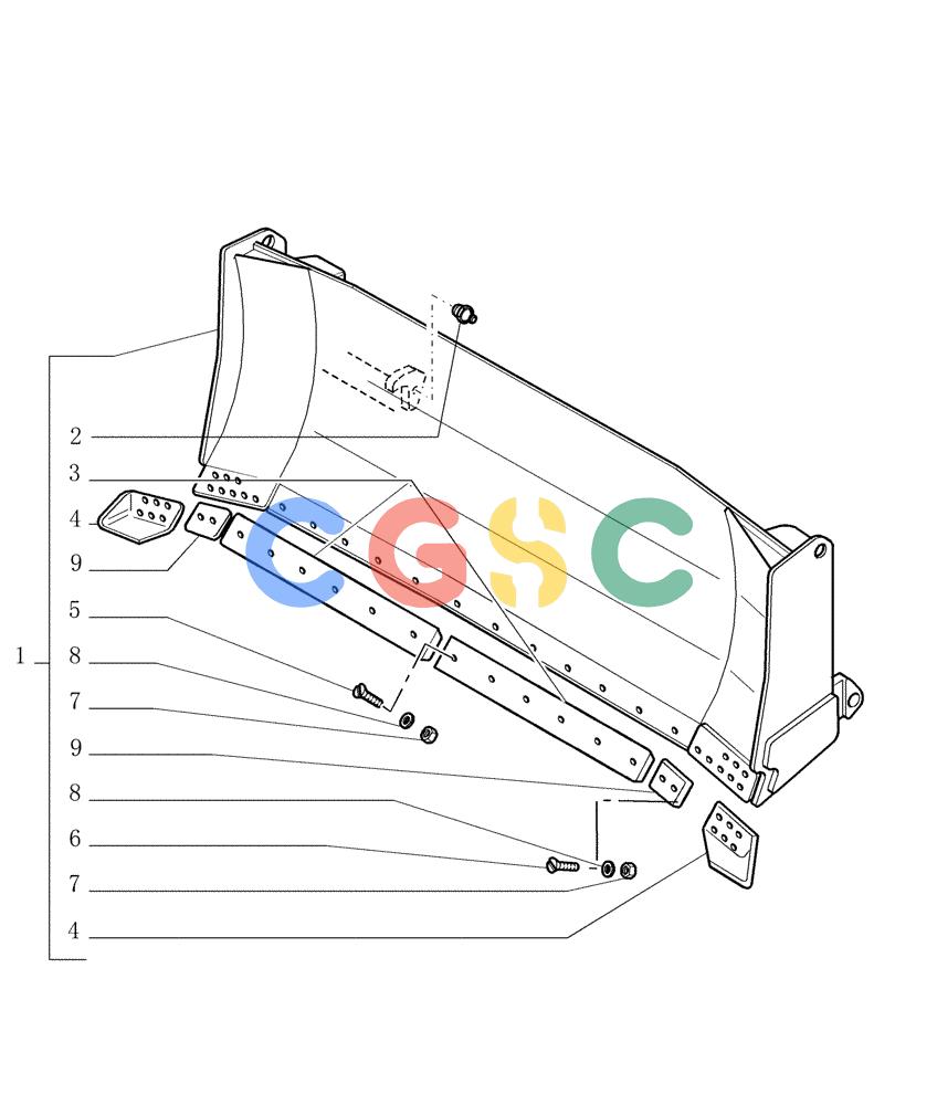 纽荷兰零件查询(DC150.B) - CRAWLER DOZER TIER 2 (3/03-) (9.468[01]) - SEMI-U MOLDBOARD (HSU) - OPTIONAL CODE 774179021 - VERSION(04) New Holland Constructuion