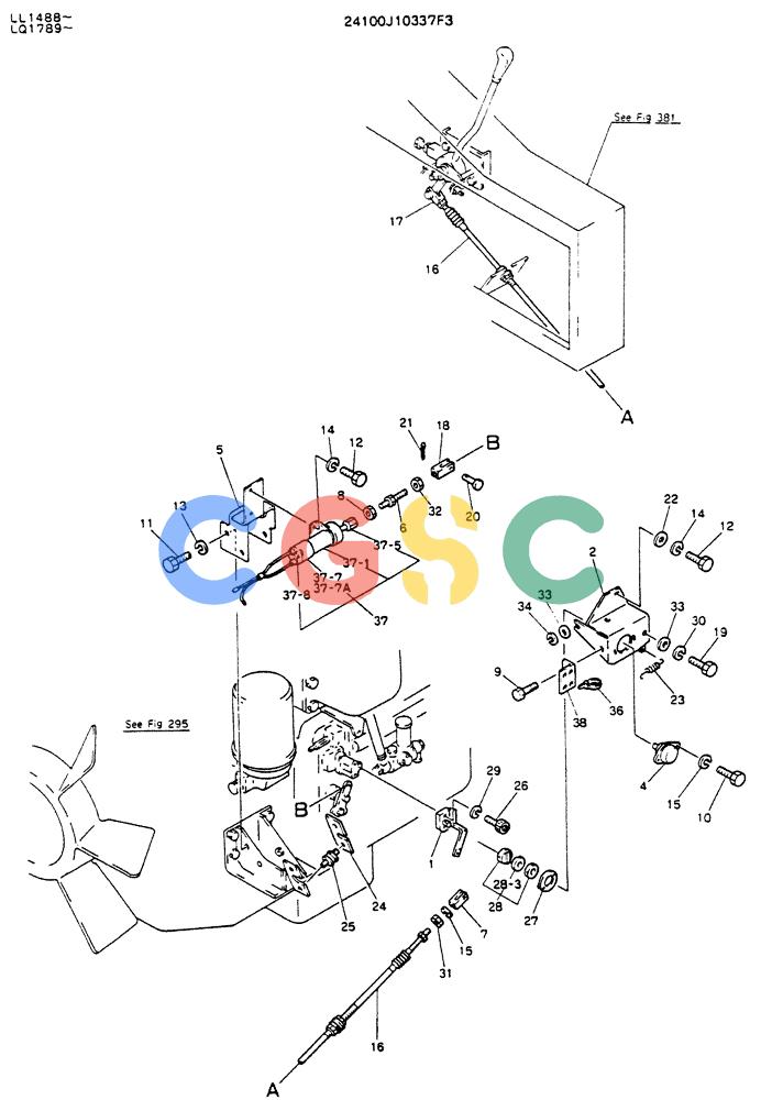 神钢零件查询(K909LC) - MARK II EXCAVATOR ASN LL1488 (1/87-12/03) (05-008) - CONTROL ASSEMBLY, ENGINE (24100J10337F3) Kobelco